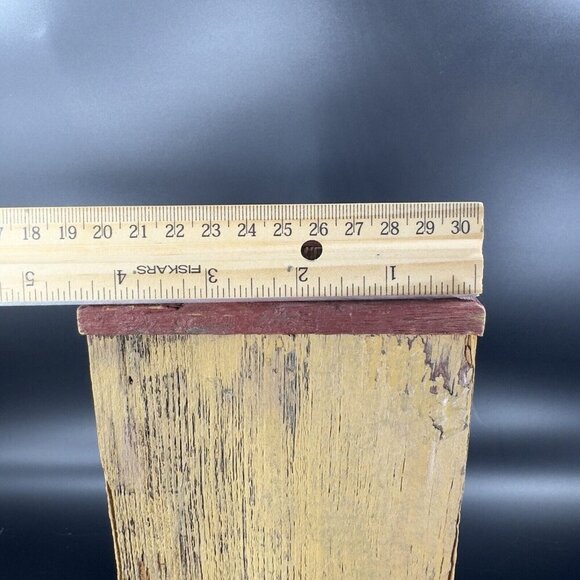 Eric Erf Primitive Barn Wood Vase Vessel Vintage Decor Hand Made Reclaimed VTG - Picture 6 of 15